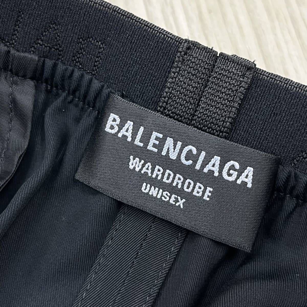 BALENCIAGA バレンシアガ パンツ スラックス チェック 刺繍ロゴ 綿