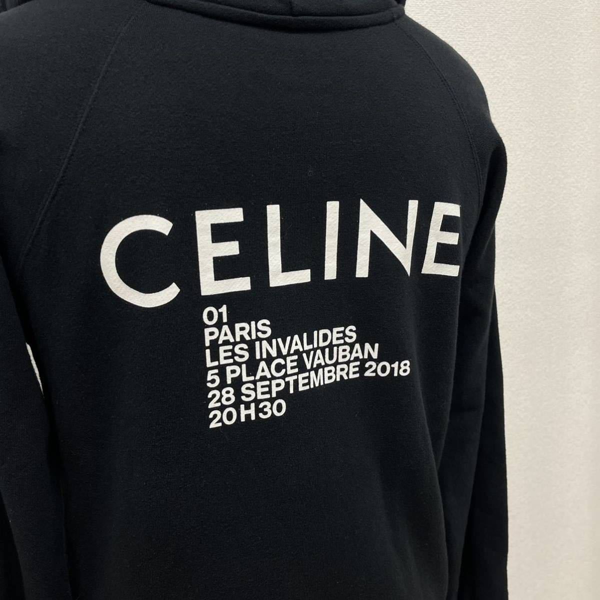 CELINE セリーヌ 19SS バックロゴプリント スウェット パーカー-