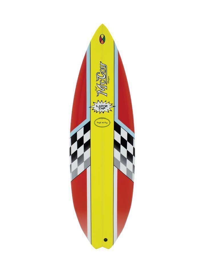 新品！未使用！大特価！McCOY LAZOR ZAP 5’6” XF (EPS) 34L RED 80’s surfing!!! Tear drop!!_画像1