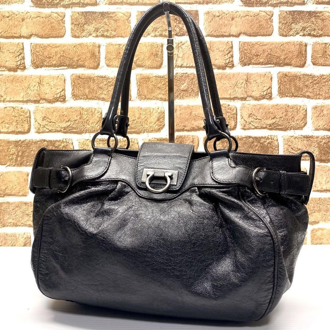 ferragamo ガンチーニ トートバック 5658-