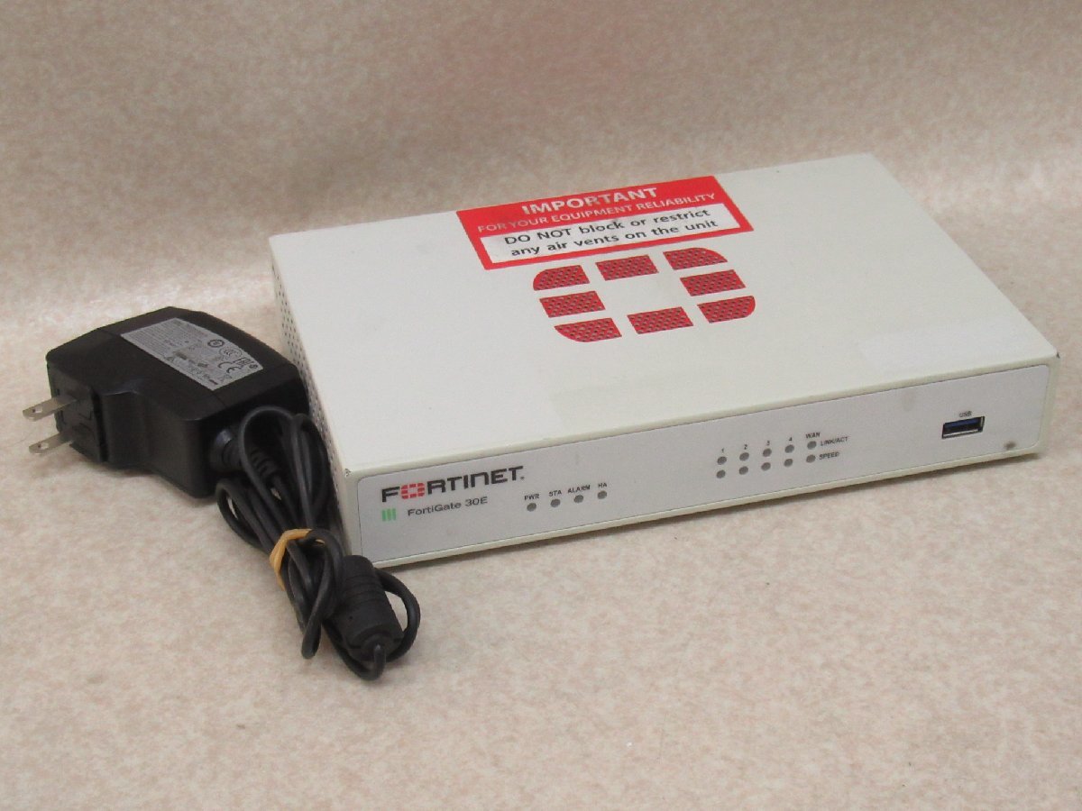 Ω x1# 13402# 保証有 Fortinet【 FG-30E 】ライセンス期限切れ FortiGate-30E UTM 領収書発行可・祝10000取引突破!_画像1