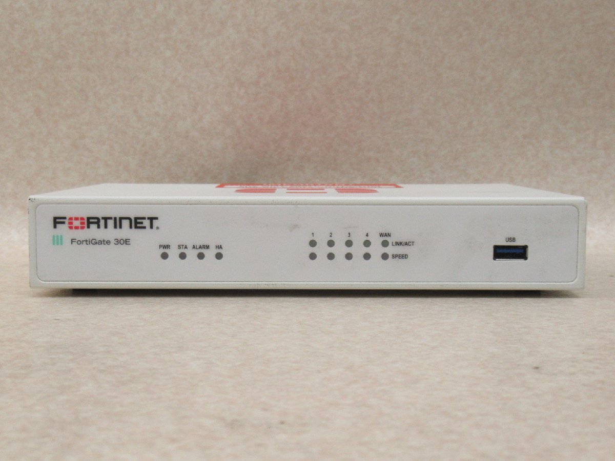 Ω x1# 13406# 保証有 Fortinet【 FG-30E 】ライセンス24年03月28日迄 FortiGate-30E UTM 領収書発行可・祝10000取引突破!_画像2