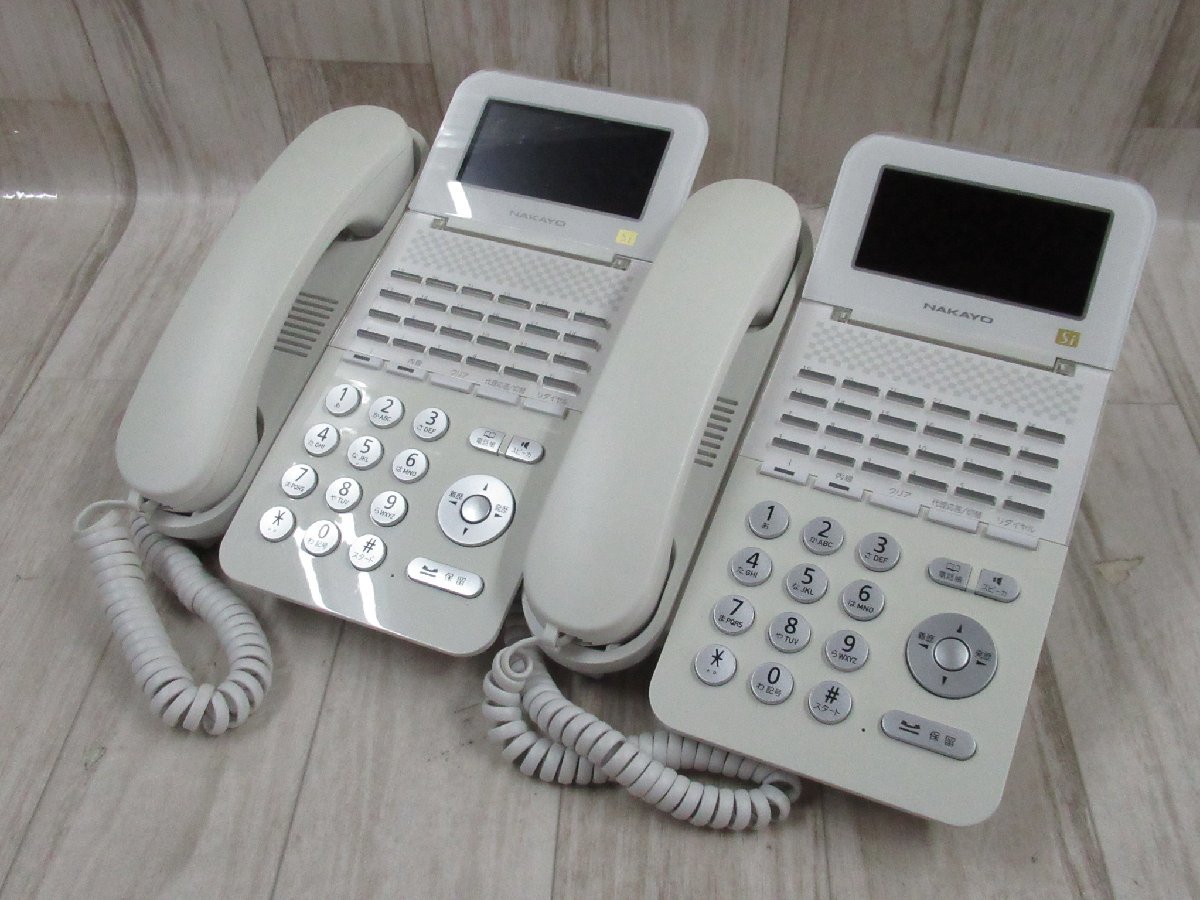 YE 5763 保証有 ナカヨ NAKAYO S-integral 24ボタン標準電話機(白) NYC-24Si-SDW 2台セット ・祝10000 取引突破