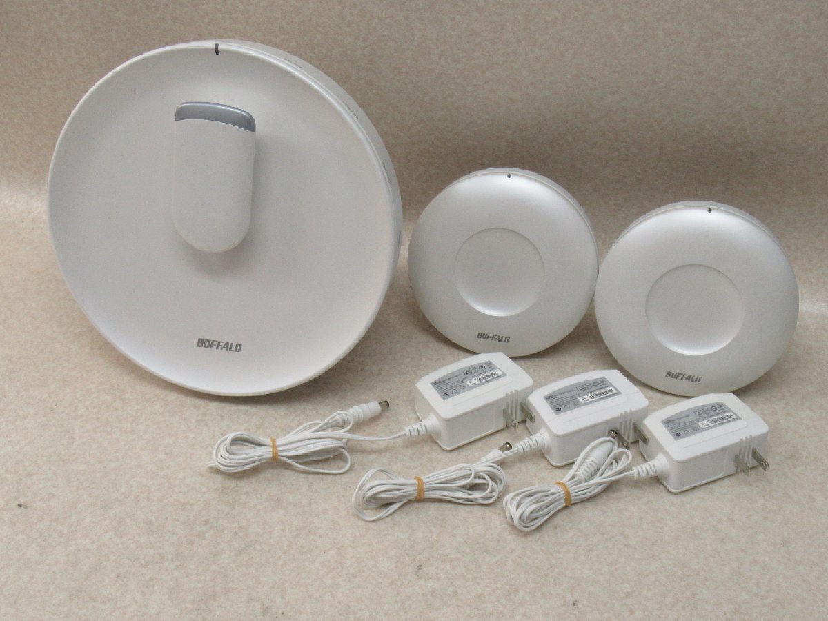 Ω ZZ# 13496# 保証有 BUFFALO【 WTR-M2133HS + WEM-1266(2台セット) 】バッファロー 無線LANアクセスポイント + 中継機 領収書発行可能