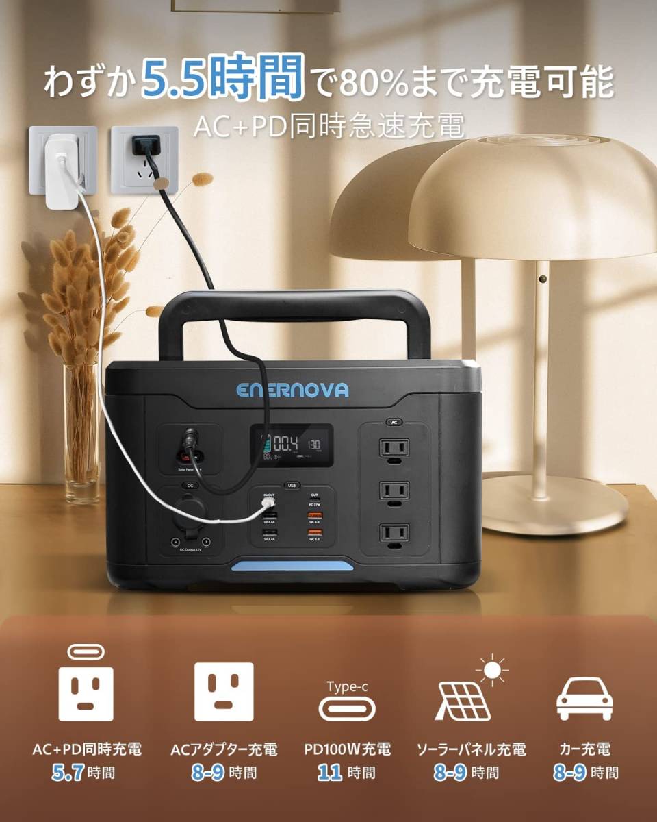 Enernova ポータブル電源 SMART 1000 家庭用 アウトドア 防災 | www