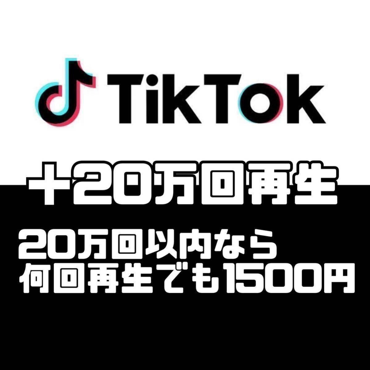 TikTokの再生回数＋20万回増加させます【振り分け可能】 - ソフトウエア