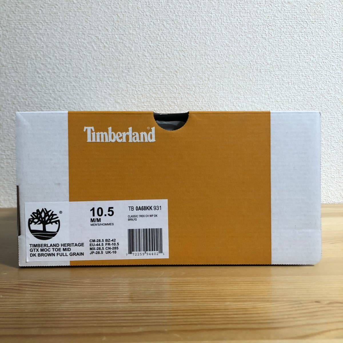 28.5cm US10.5 Timberland the apartment Heritage GTX Moc Toe Mid