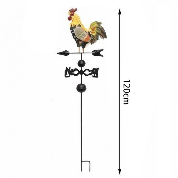 風見鶏 ガーデン オブジェ レトロ ガーデニング 高さ120cm アメリカン 雄鶏 オンドリ ニワトリ アンティーク 飾り 庭 雑貨 天候 風の画像6