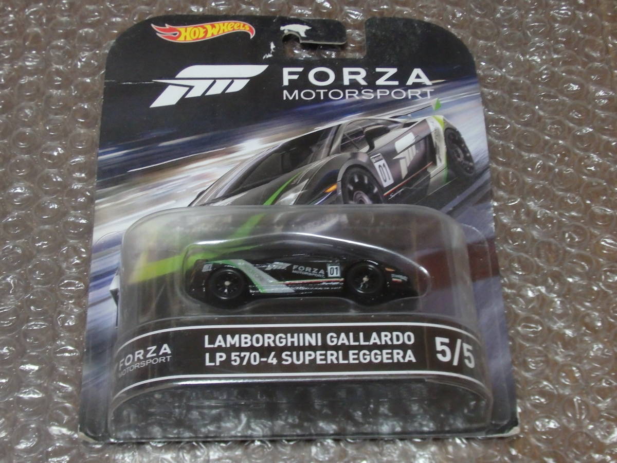 Hot Wheels ホットウィール FORZA MOTORSPORT ランボルギーニ GALLARDO LP 570-4 SUPERLEGGERA 未開封品 ケース難有_画像1