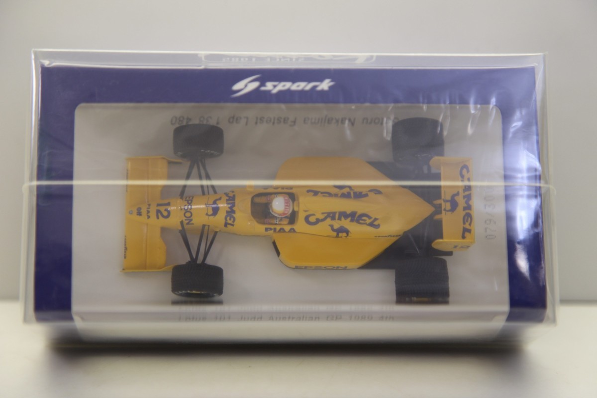 ロム特注 スパークモデル 1/43 キャメル ロータス 101 ジャド ロム特注 スパークモデル 1/43 キャメル ロータス 101 ジャド