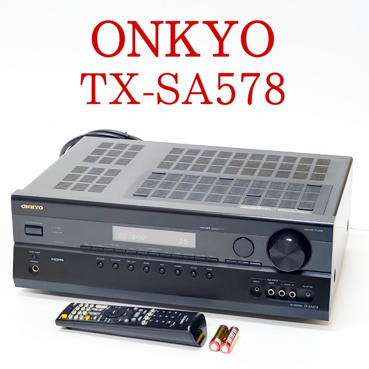 ONKYO TX-SA578 7.1ch対応 AVセンター アンプ オンキョー-