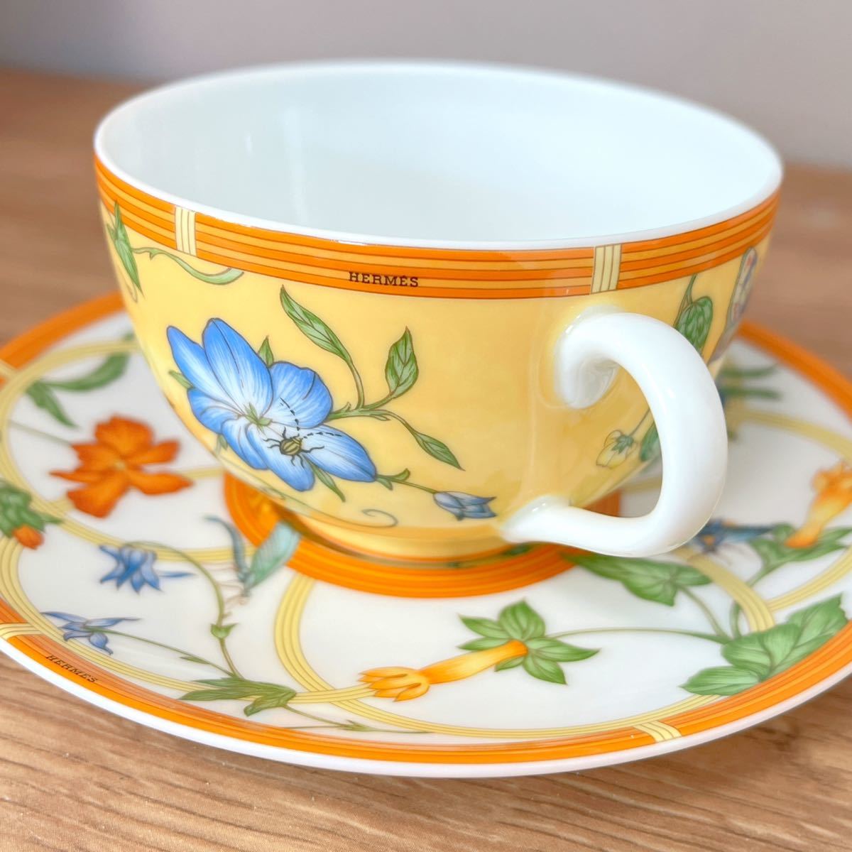 極美品 エルメス シエスタ カップ&ソーサー 2客セット HERMES 食器