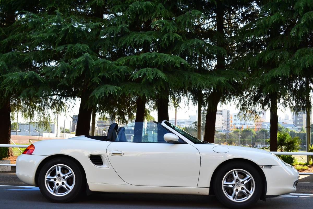 [ super beautiful car ]H13 latter term model specification 986 Porsche Boxster left steering wheel /220 horse power [ inspection 30/6] half leather / after market LED head light / electric glass canopy / Tokyo 