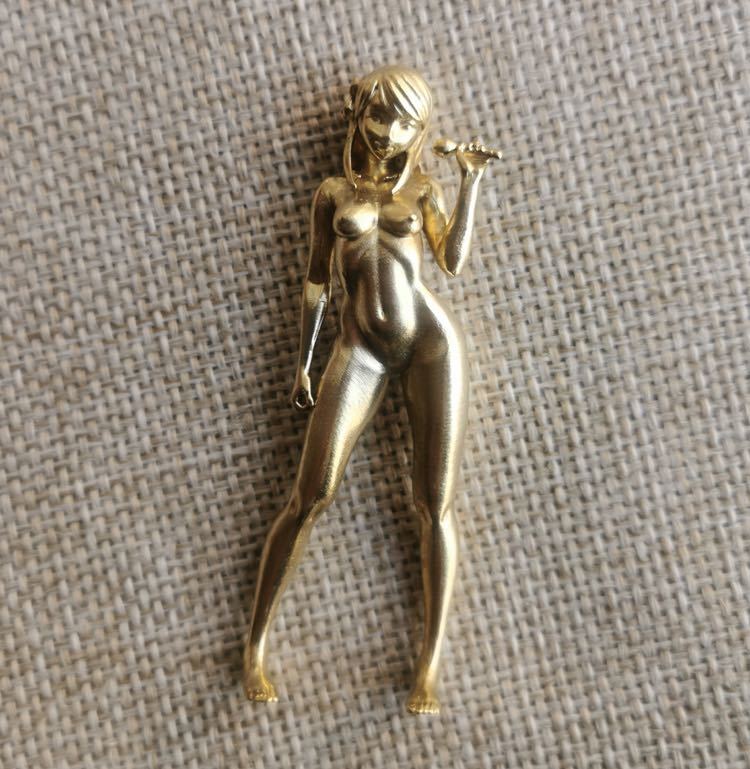 希少　真鍮製　美女　女神　裸婦像　置物　オブジェ　ビンテージ　新品未使用　セクシーガール　胸像　ヌード　美人像　美しい女神