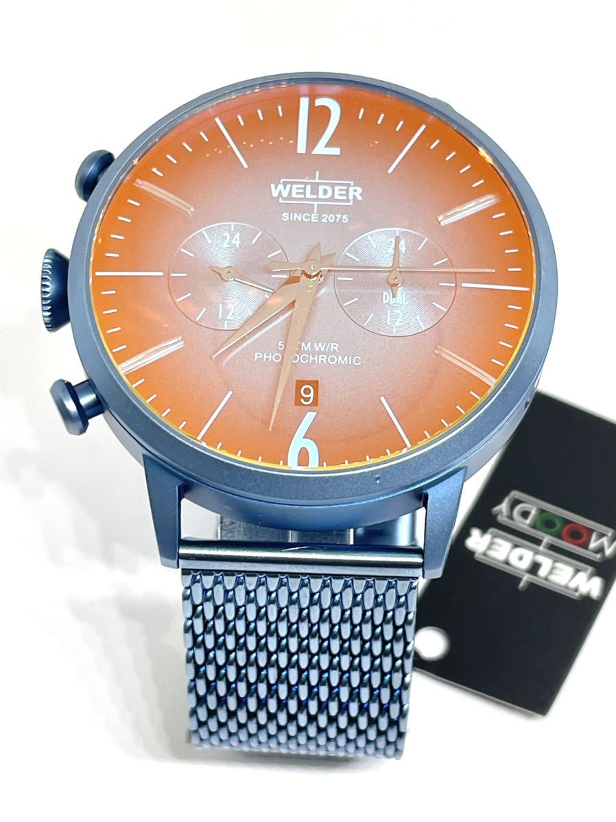 新品】ウェルダー WELDER MOODY 腕時計 WRC720 メンズ クォーツ ブルー 