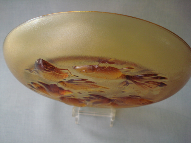 金魚 ガラス皿 Goldfish Glass Plate Φ23㎝_画像5