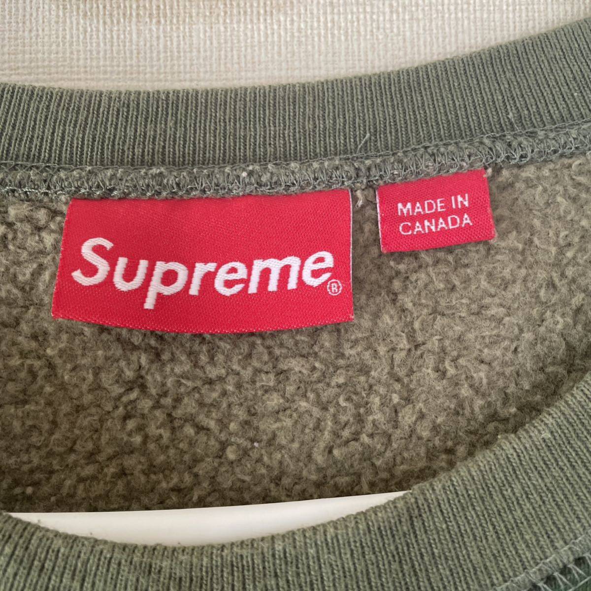 supreme 15aw box logo crewneck 極美品 納品書付き-