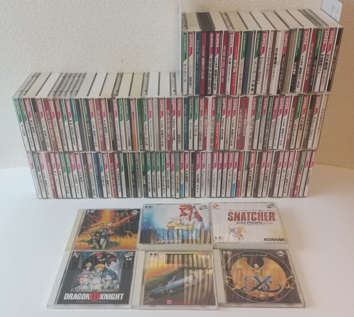 PCエンジン ソフト まとめて 100枚 大量 まとめ SUPER CD-ROM CD-ROM2