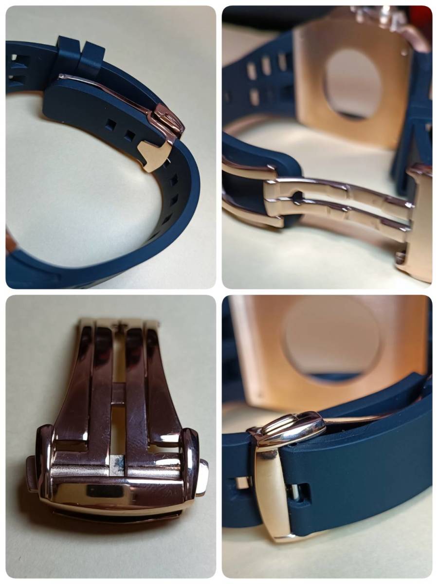 RG黒 ラバー 49mm apple watch ultra アップルウォッチウルトラ メタル