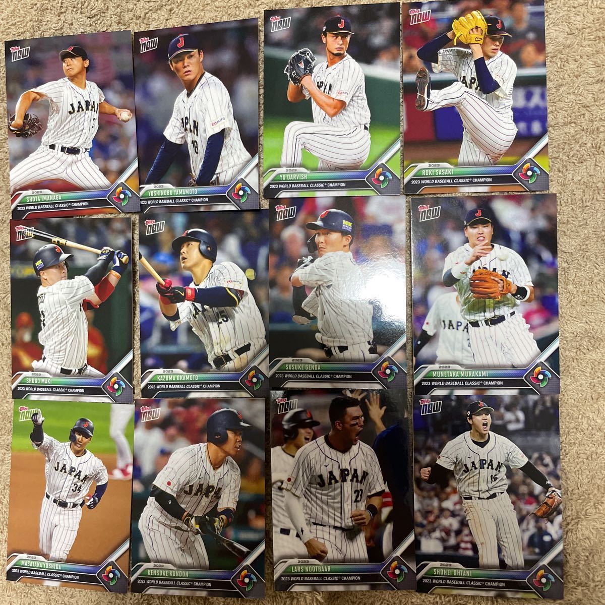 ランキング第1位 完全限定生産! topps 2023 WBC 侍ジャパン 12枚