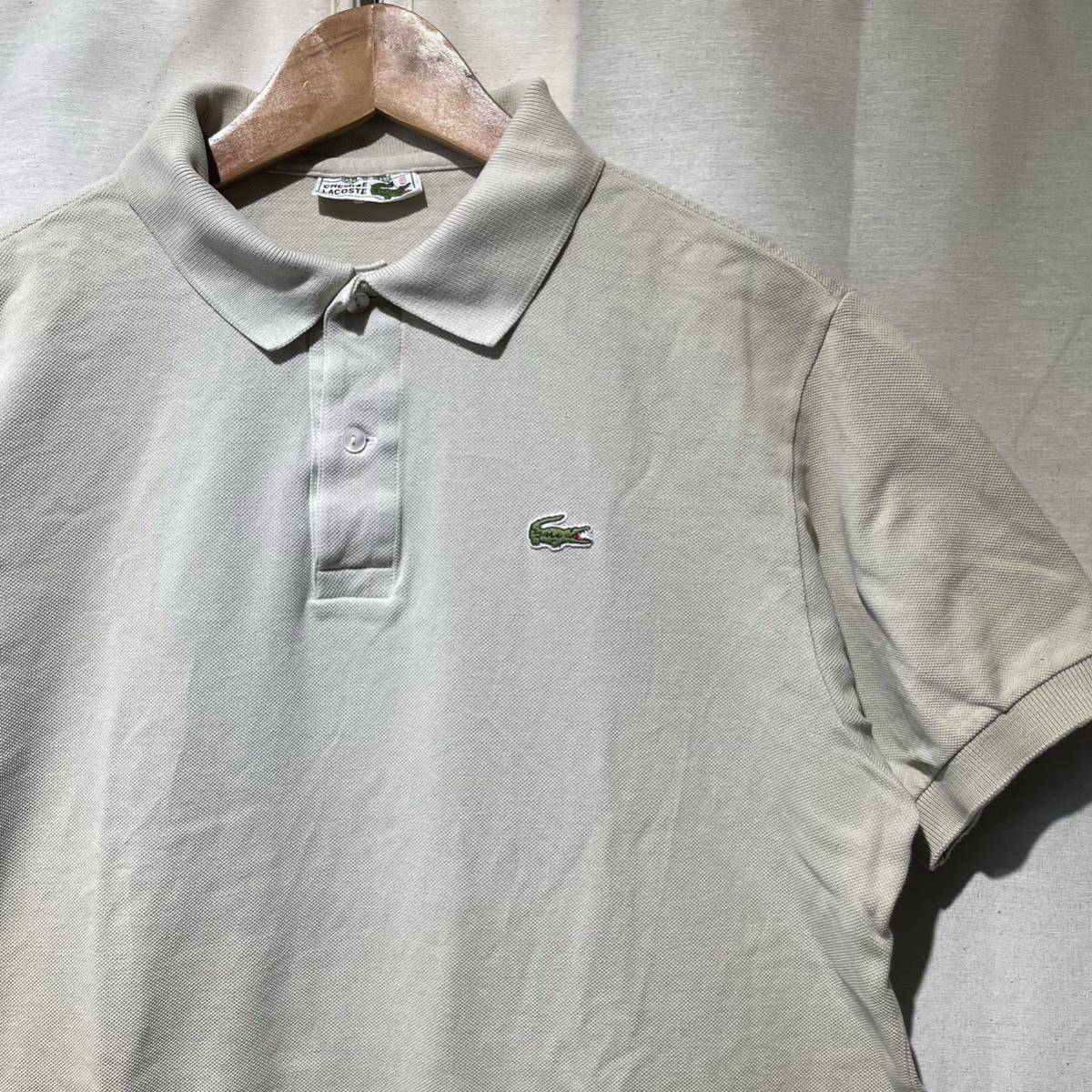 希少! 70s LACOSTE フランス製 6 ポロシャツ ヴィンテージ フレンチ ラコステ フレラコ_画像1