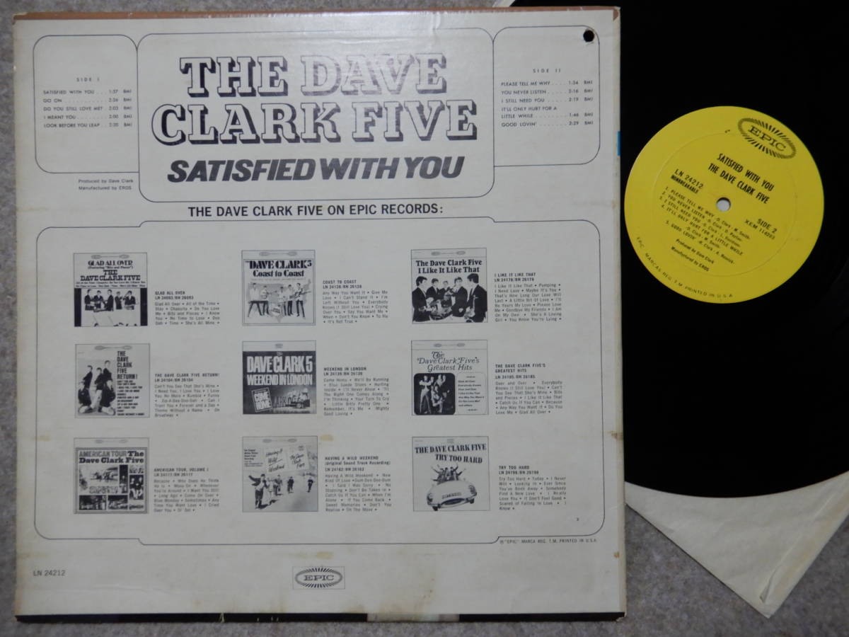 Dave Clark Five-Satisfied With You★米 Orig.モノラベ盤/マト1_画像2