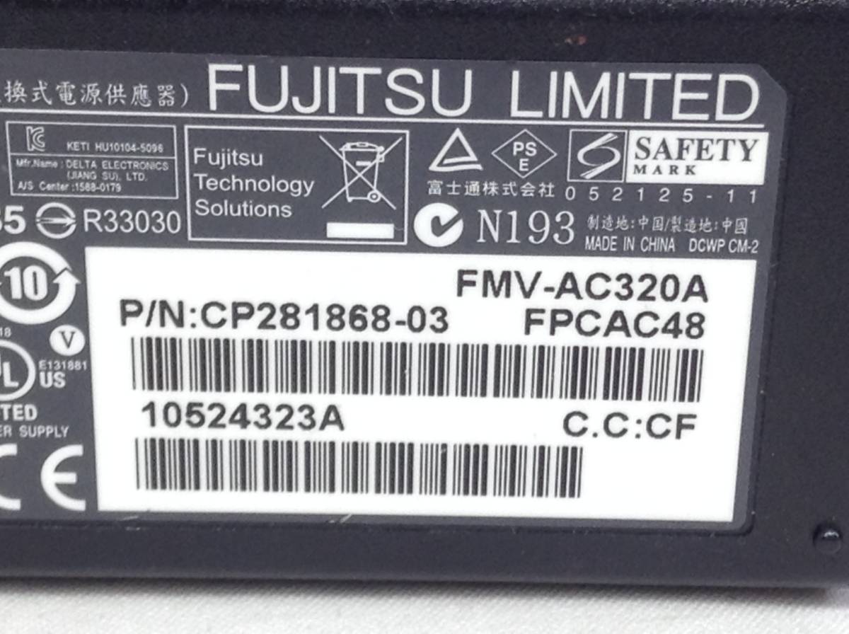 P-2419 FUJITSU 製 ADP-60ZH A 仕様 19V 3.16A ノートPC用ACアダプター 即決品_画像8