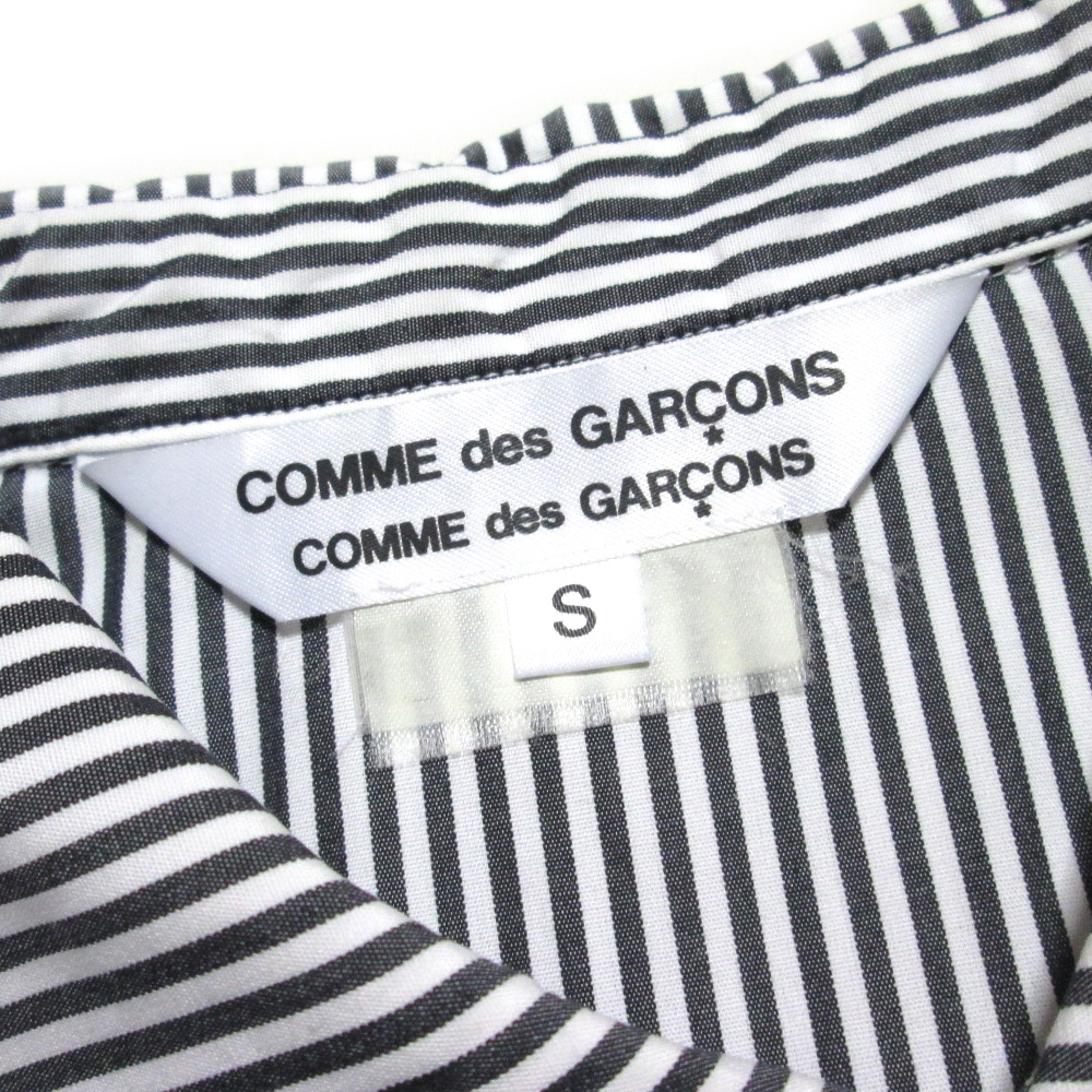 COMME des GARCONS COMME des GARCONS　 コムデギャルソン　「S」 2010 ストライプピーターパンブラウス 135519-q_画像4