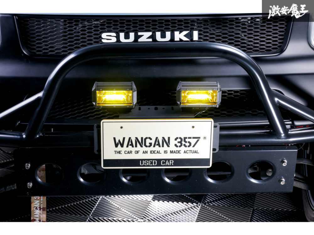 WANGAN357 5インチ LED イエロー ワークライト フォグ 四角 作業灯 投光器 2個セット 横134mm 縦80mm 奥行60mm_画像10