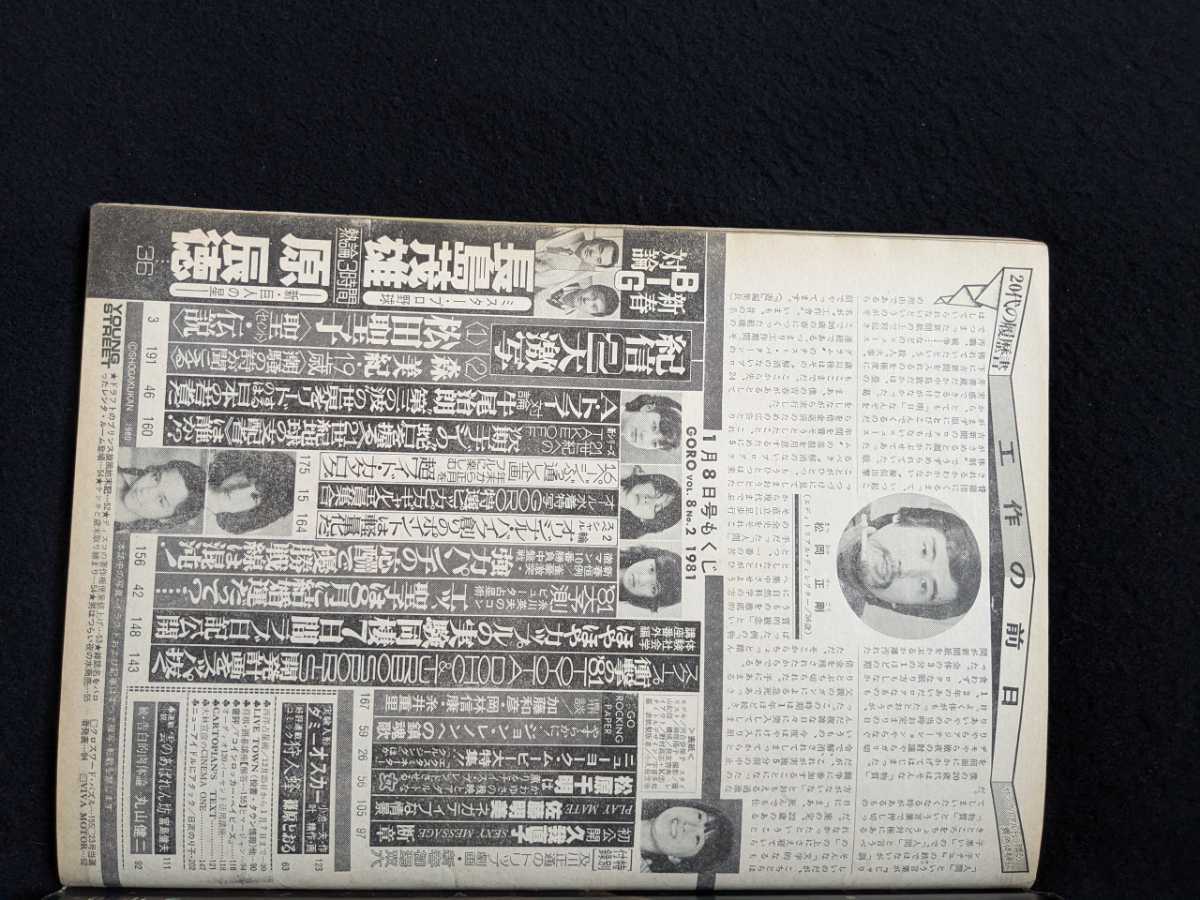 GORO 1981年 河合奈保子 松田聖子 森美紀 久我直子 佐藤明美 松原千明