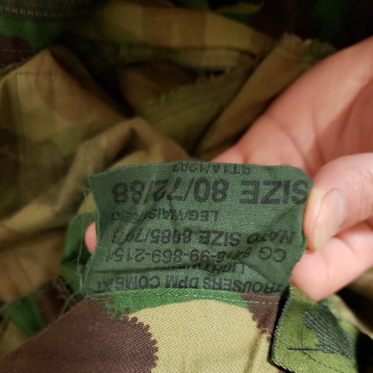 イギリス軍 英軍 スモック DPM 迷彩 実物 上下 帽子セット 1000円スタート 戦闘服 BDU 放出の画像8