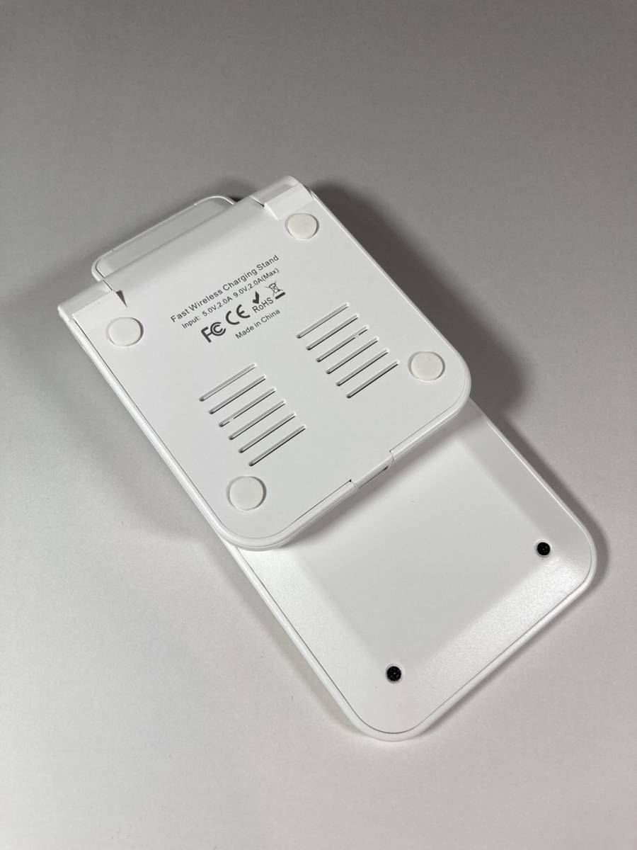 ワイヤレス充電器 iPhone android 高出力 30W 匿名配送 白の画像9