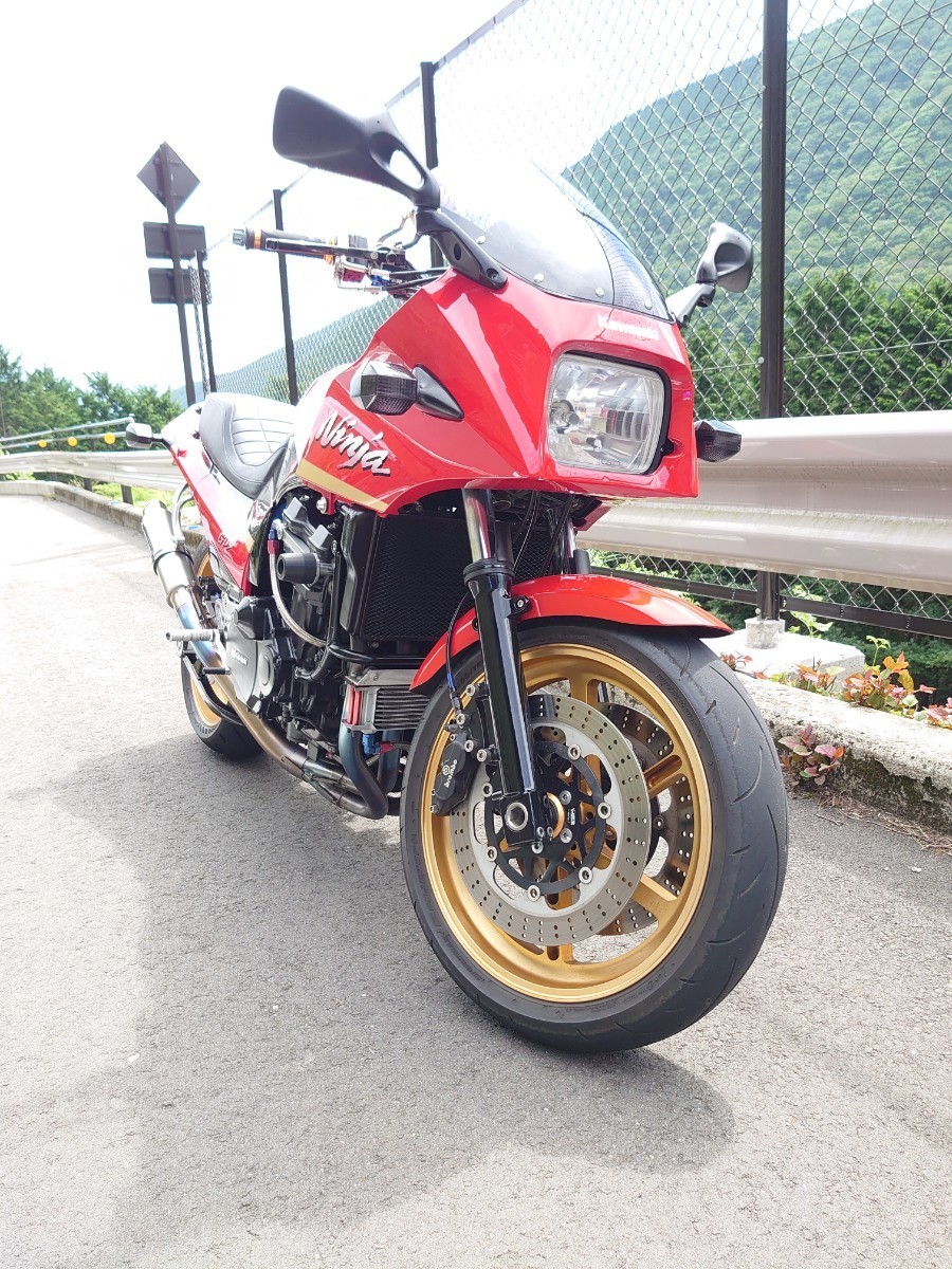 ZRX1100 ZZR1100 HI POINT フロント用ホイール ハイポイント 3.5J 17インチ ゴールド 2023年4月まで使用 まだまだ使えます! zrx1100 zzr1100純正フロントホイール
