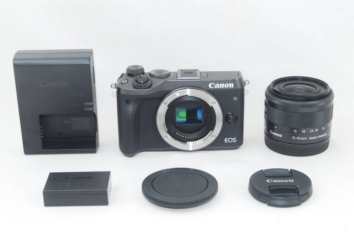☆良品☆Canon キャノン EOS M6 EF-M 15-45 IS STM レンズキット