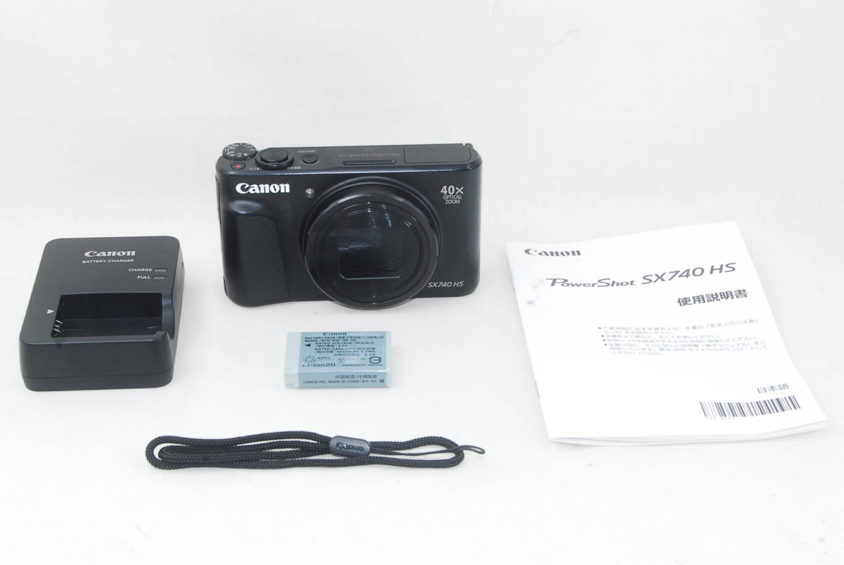 新品・ストア☆デジカメ CANON PowerShot SX740 HS ブラック