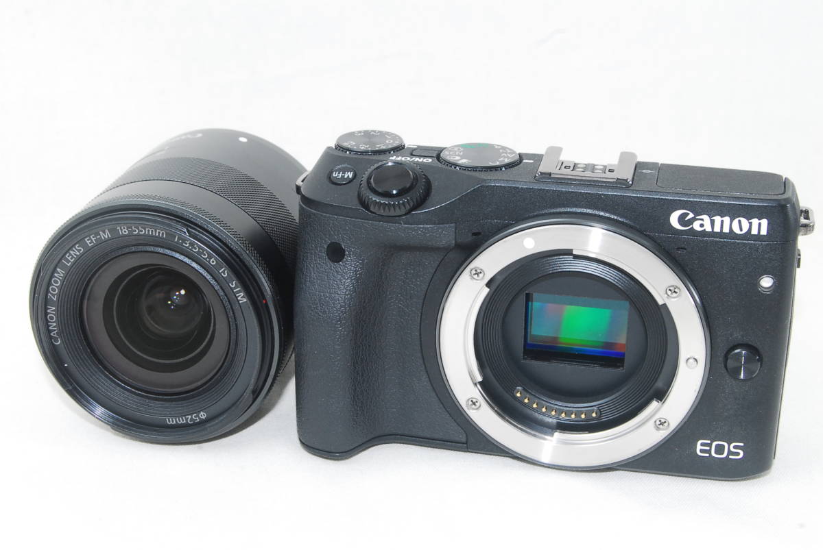 ☆美品☆Canon キャノン EOS M3 EF-M 18-55mm F3.5-5.6 IS STM レンズ