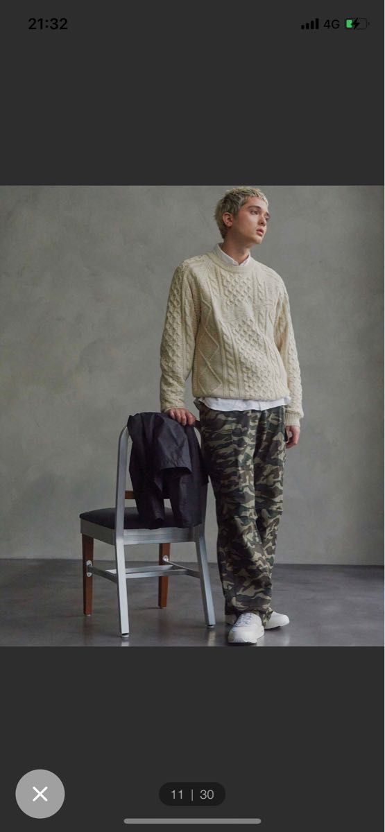 木村拓哉着用 NIKE CABLE KNIT SWEATER ケーブルニット｜PayPayフリマ