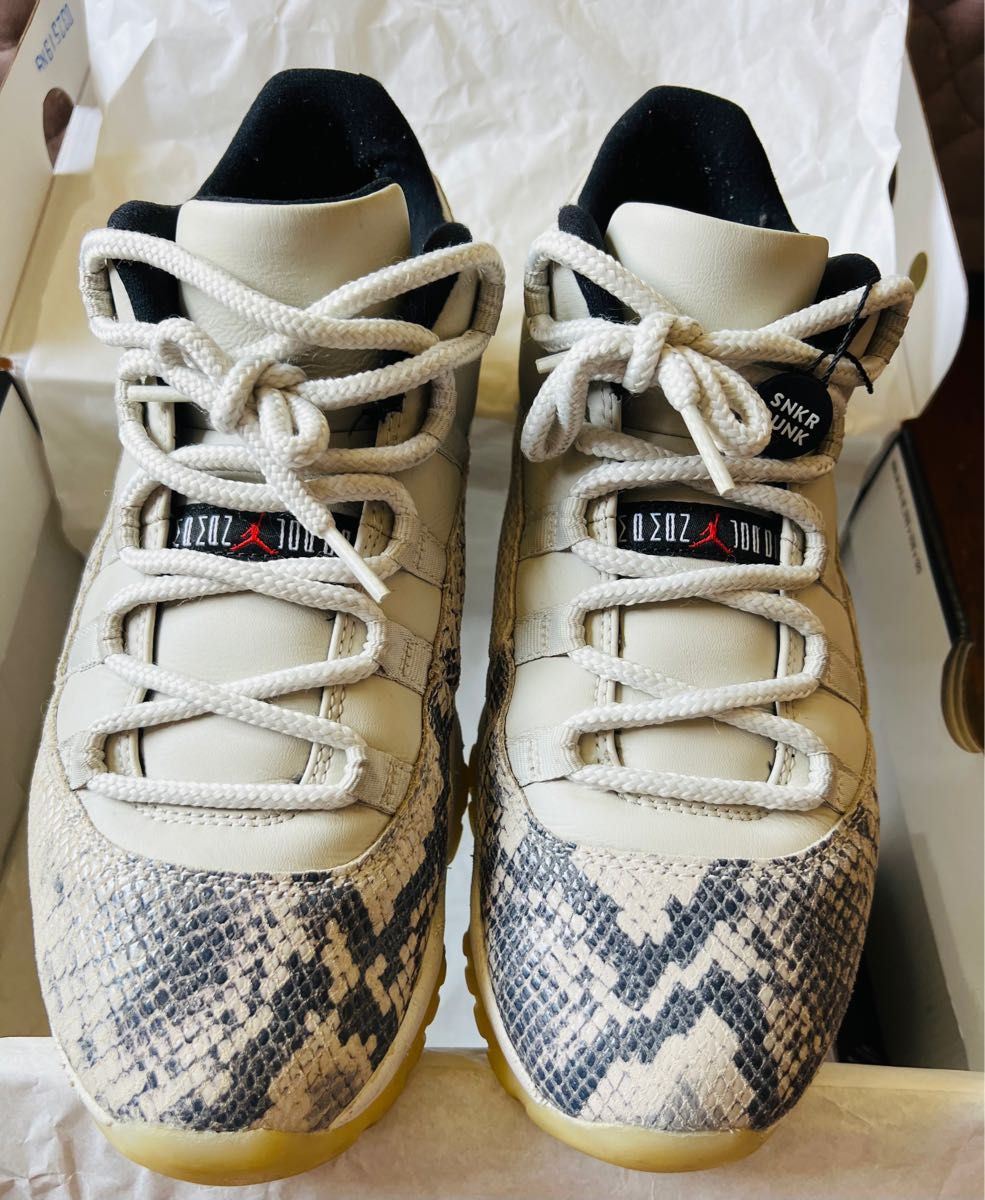 ナイキ エアジョーダン11 スネークスキン 27.0cm sneakerdunk真贋証明付き NIKE