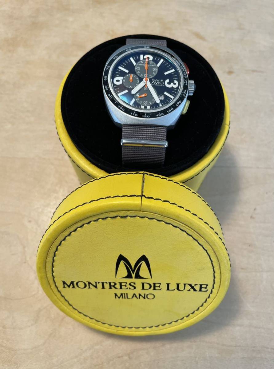 MONTRES DE LUXE / BLACK AVIO CHRONOGRAPH|Yahoo!フリマ(旧 MONTRES DE LUXE / BLACK AVIO CHRONOGRAPH|Yahoo!フリマ(旧