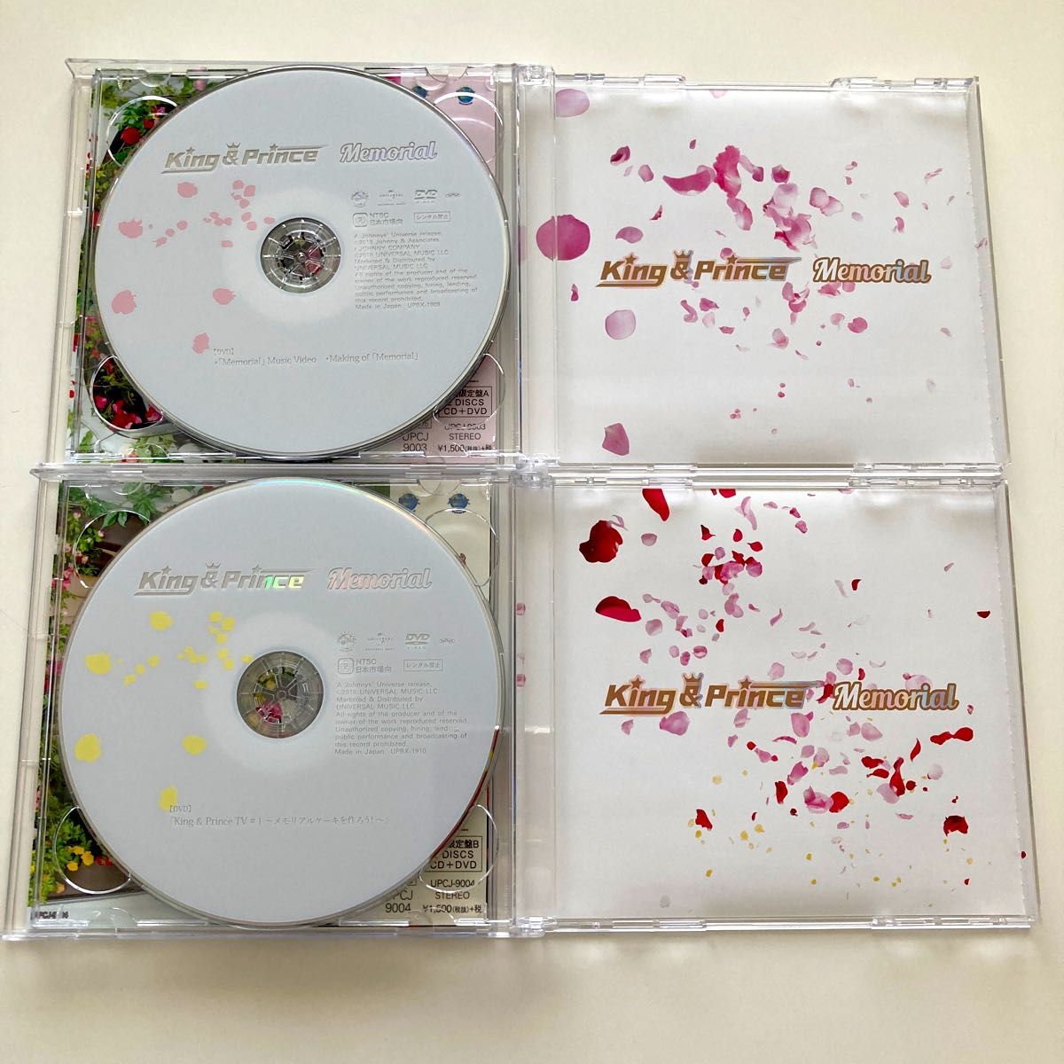 King & Prince  Memorial   メモリアル　初回限定盤A.B  ステッカーシート付き CD+DVD
