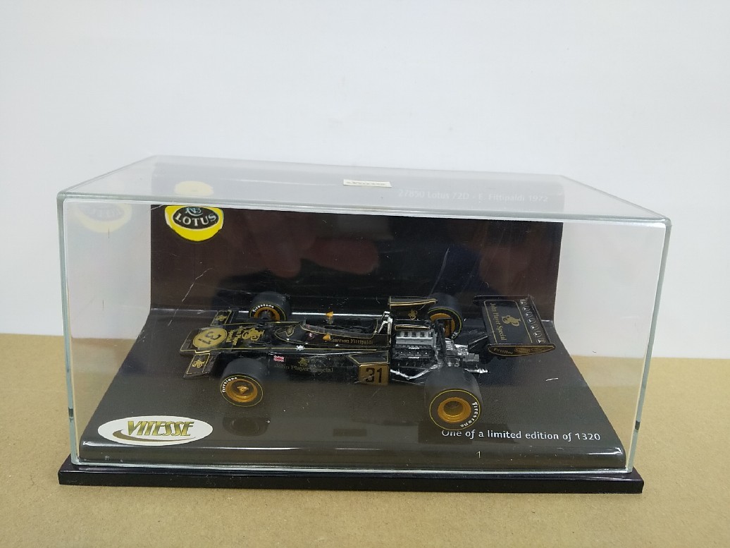 ■ VITTESSEビテス 1/43 27850 Lotus 72D - E.Fittipaldi 1972 ロータス エマーソン・フィッティパルディ F1レーシングミニカー_画像6