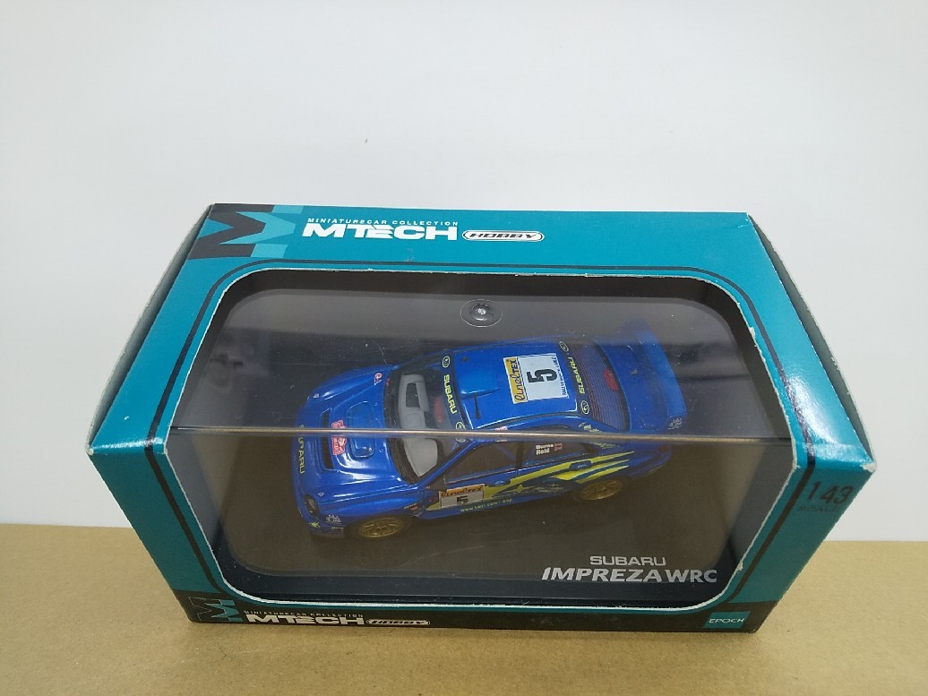 # MTECH M Tec 1/43 Subaru Impreza WRC world Rally Champion car 5 number car blue racing model minicar 