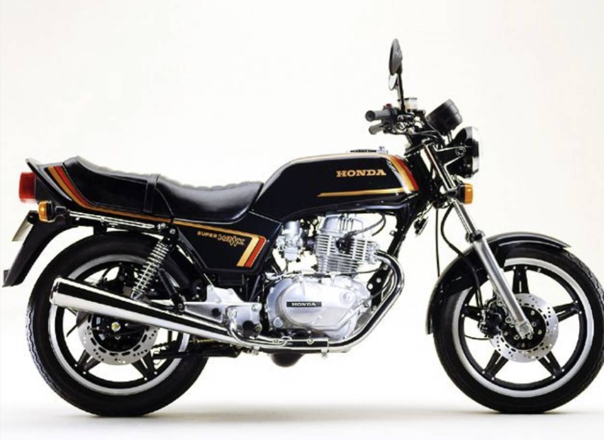 宅急便送料無料★絶版旧車☆希少CB250/400D☆SUPER HAWKⅢ純正カラーステッカーセット！赤タンク用・黒タンク用選択可 高品質日本製_画像4