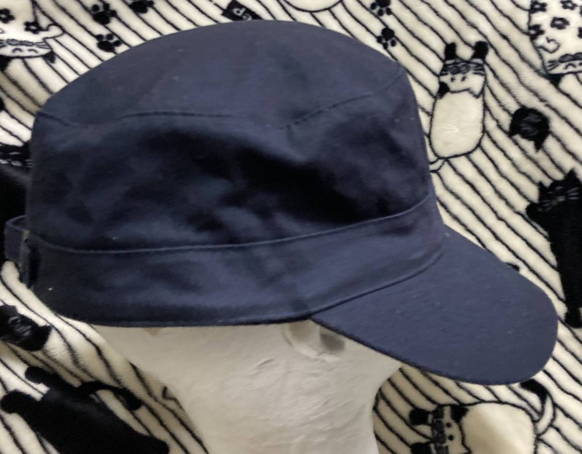 紫外線対策に!!送料無料♪ややロータイプのワークキャップCAP帽子です／ワンサイズ(58cm)男女OKのユニセックス仕様_画像5