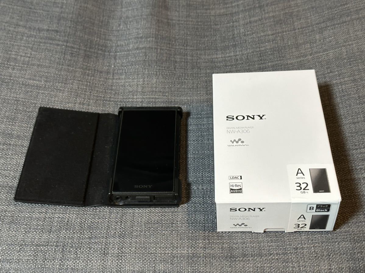 SONY WALKMAN NW-A306 256GB microSD 純正ケース 保護フィルムつき