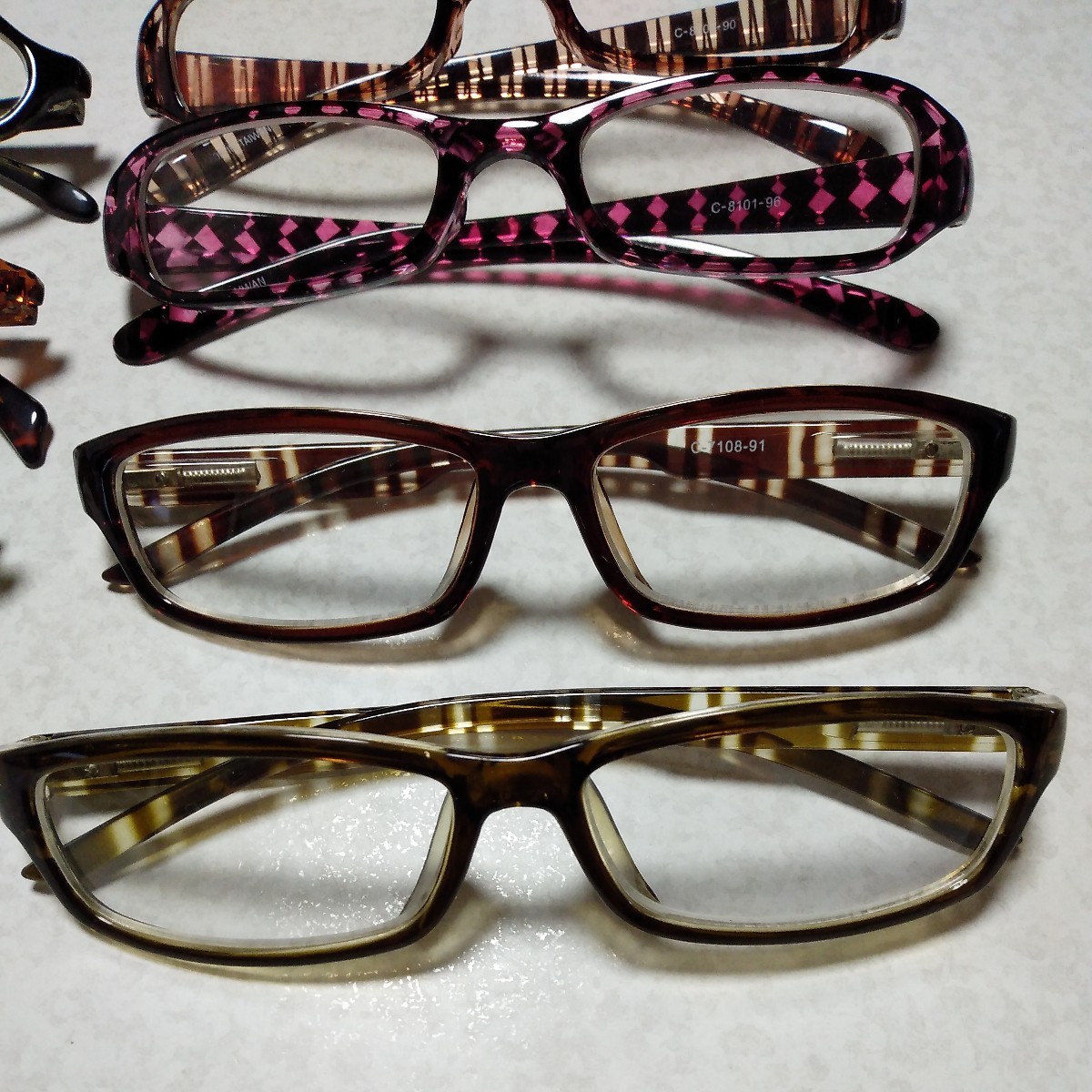 UVカットグラス サングラス ファッショングラス 7本セット 伊達眼鏡 レディース 女性用_画像4