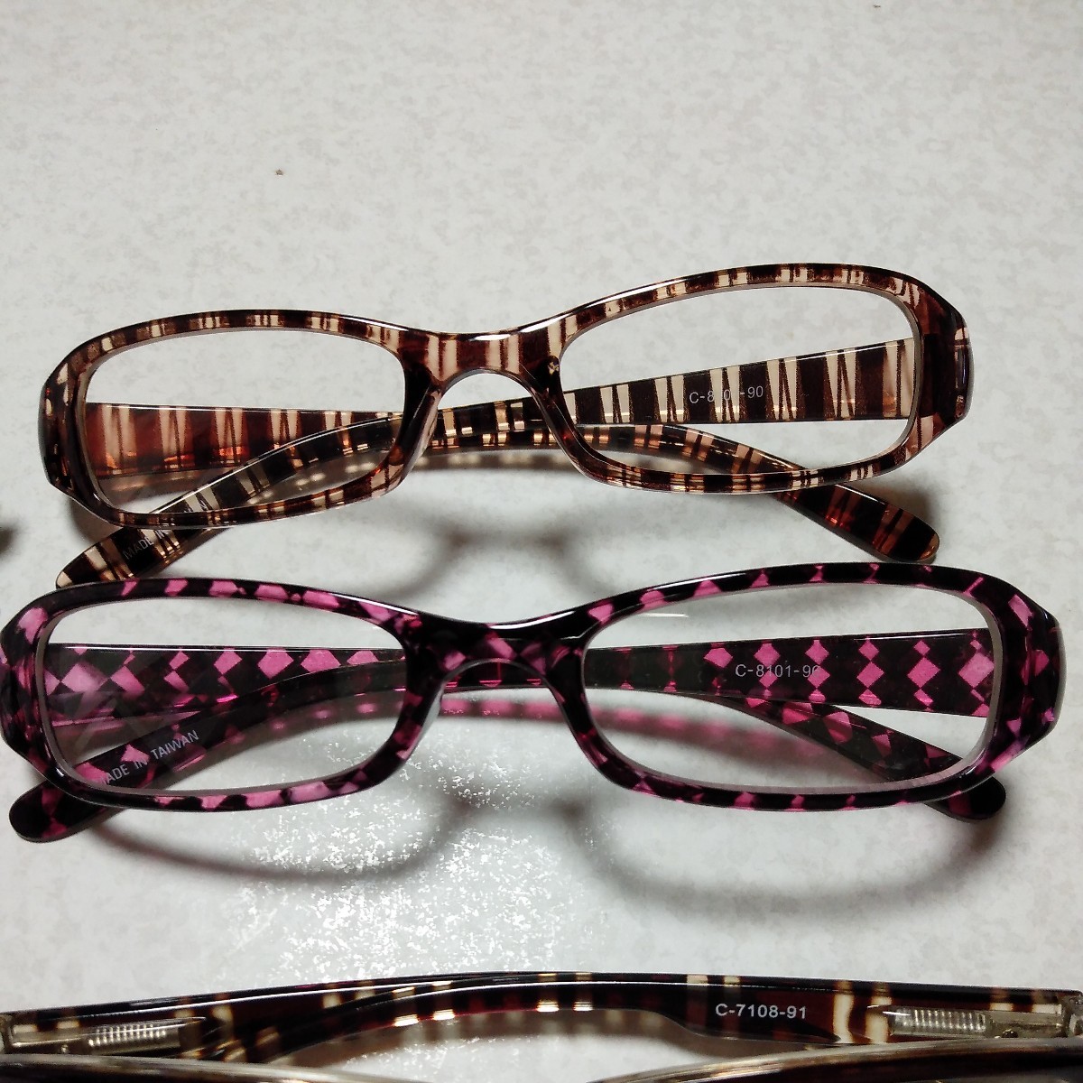 UVカットグラス サングラス ファッショングラス 7本セット 伊達眼鏡 レディース 女性用_画像3