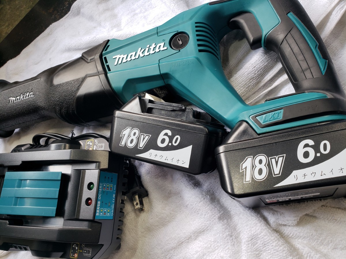 新古品 マキタ 18V レシプロソー 新品 チェック済 充電器 バッテリー2