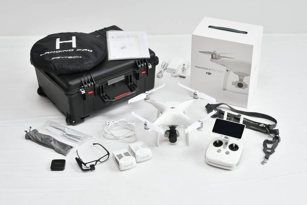 ★美品★ DJI Phantom 4 Pro+ V2.0 ドローン モニター付 ハードケース付 付属品多数