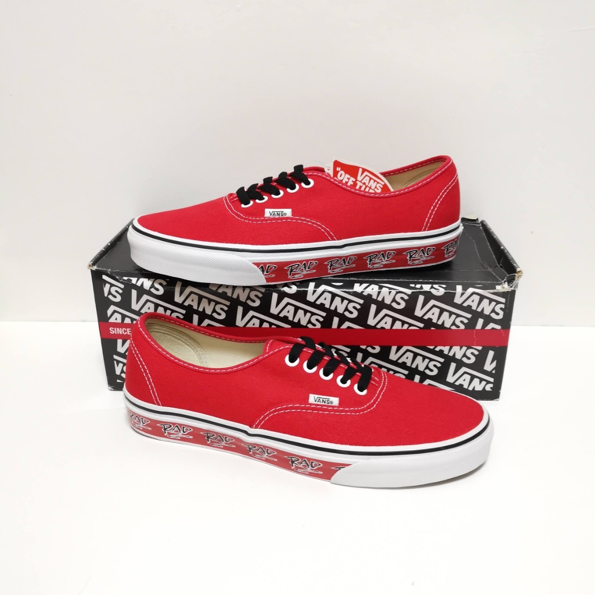 即決 27.5㎝ VANS バンズ AUTHENTIC RAD PACK オーセンティック BMX 赤 US9.5